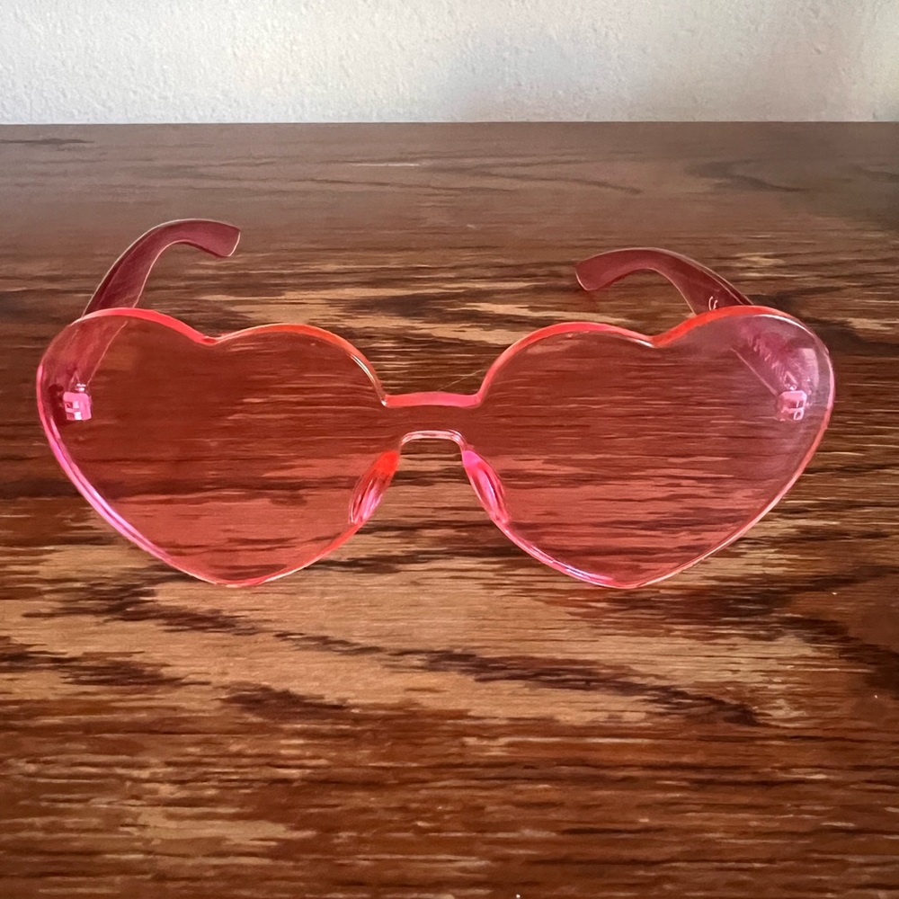 Pink Heart Sunglasses